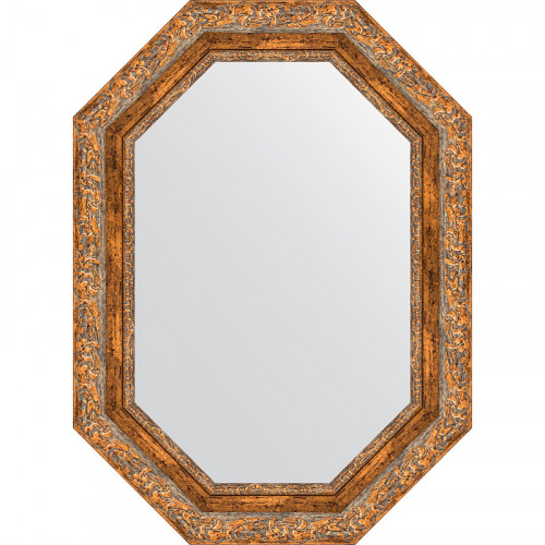 Зеркало Evoform Octagon 55x75 BY 7153 в багетной раме - Виньетка античная бронза 85 мм стекло