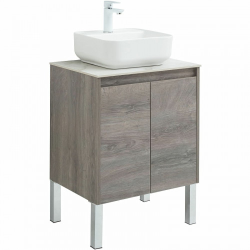 Тумба под раковину Aquanet Nova Lite 60 298848 подвесная Дуб рошелье МДФ / ЛДСП