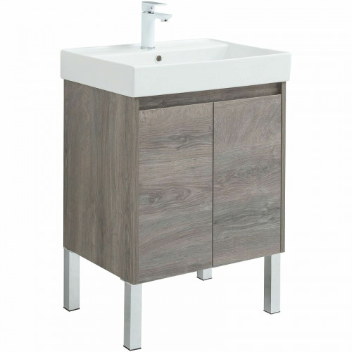 Тумба под раковину Aquanet Nova Lite 60 298848 подвесная Дуб рошелье МДФ / ЛДСП