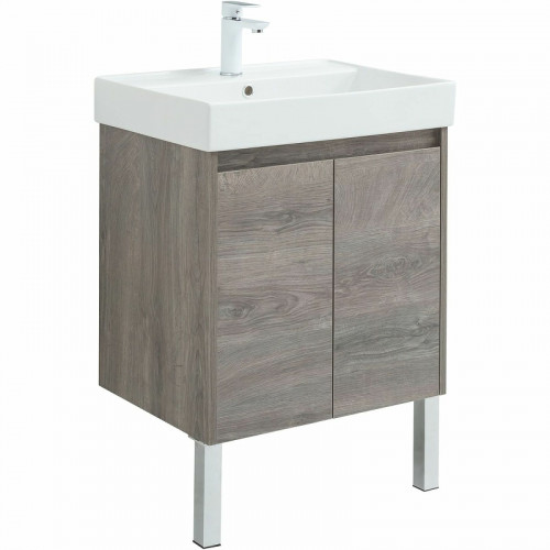 Тумба под раковину Aquanet Nova Lite 60 298848 подвесная Дуб рошелье МДФ / ЛДСП