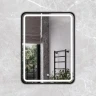 Зеркало Comforty Ситара 60 00-00017861 с подсветкой цвет Черный с бесконтактным выключателем и подогревом