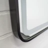 Зеркало Comforty Ситара 60 00-00017861 с подсветкой цвет Черный с бесконтактным выключателем и подогревом