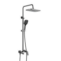 Душевая система Shevanik S4136T цвет Оружейная сталь