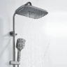 Душевая система Shevanik S4136T цвет Оружейная сталь