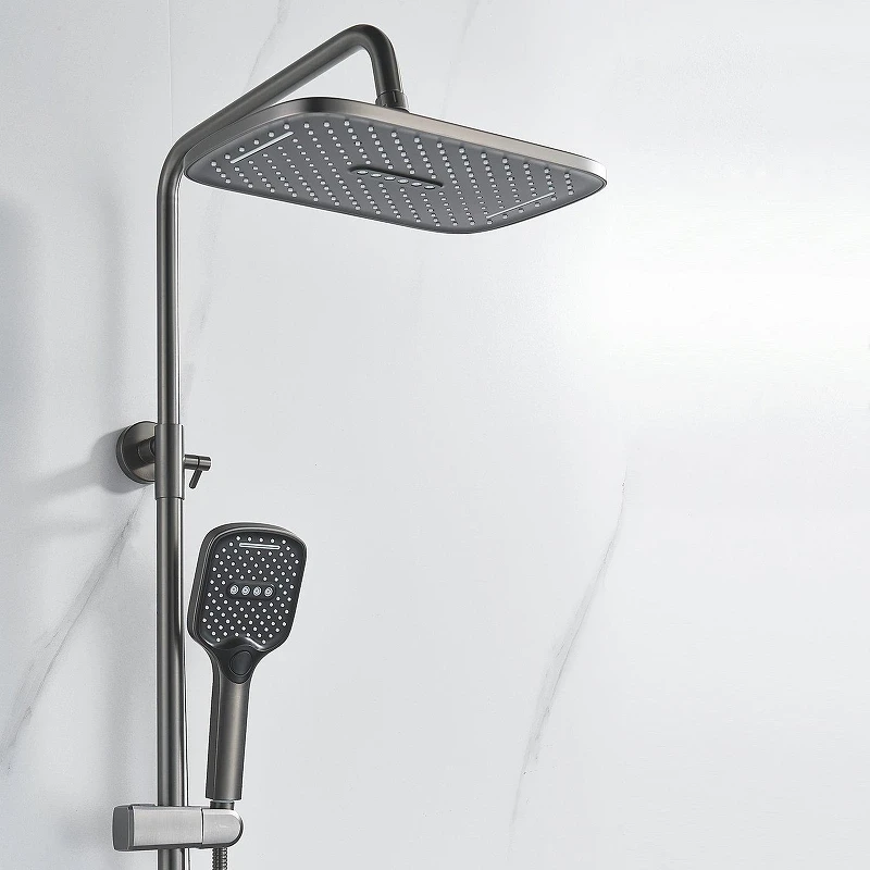 Душевая система Shevanik S4136T цвет Оружейная сталь