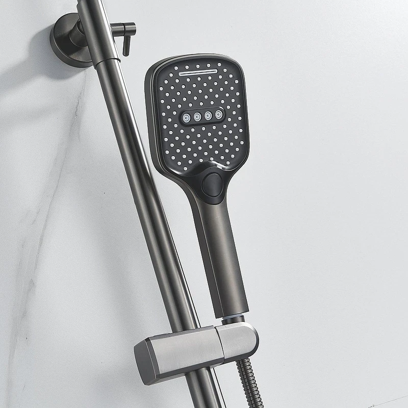Душевая система Shevanik S4136T цвет Оружейная сталь