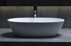 Раковина-чаша Salini Callista 56 106 1101206SM Белая матовая искусственный камень (литьевой мрамор) накладная