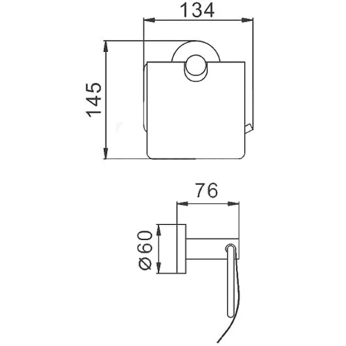Держатель туалетной бумаги Haiba HB8303 с крышкой Нержавеющая сталь