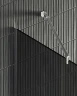 Душевая перегородка Maybah Glass MGD-687-5у 1190х1950 в узком профиле Хром матовый стекло графитовое матовое