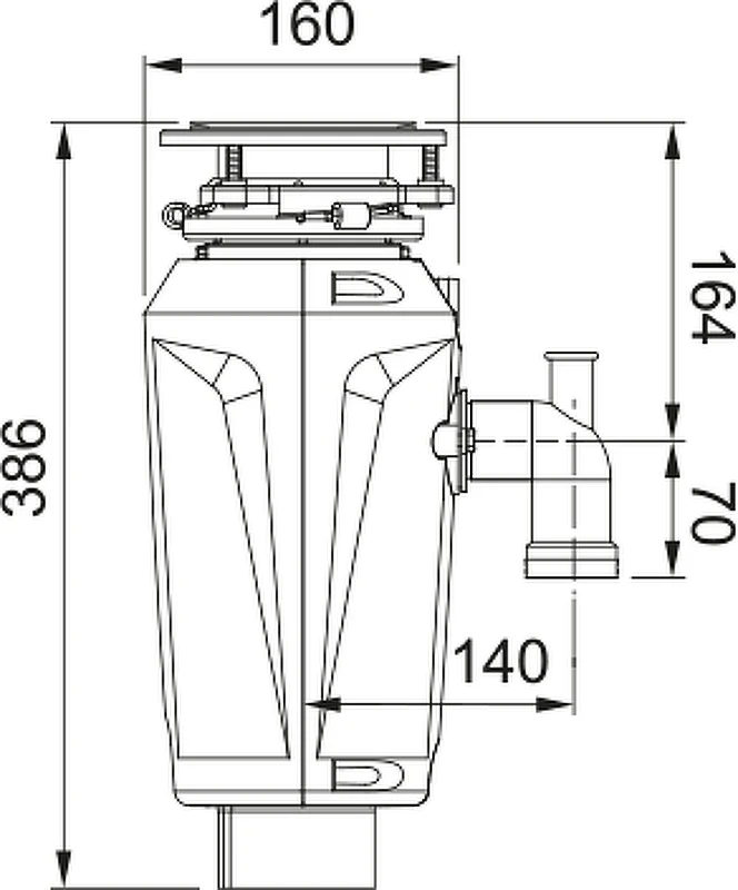 Измельчитель пищевых отходов Franke Slim 125 134.0715.094 900