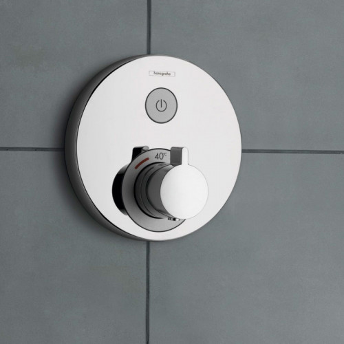 Смеситель для душа Hansgrohe ShowerSelect S 15744000 с термостатом Хром латунь встраиваемый