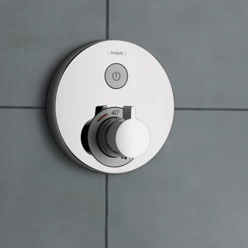 Смеситель для душа Hansgrohe ShowerSelect S 15744000 с термостатом Хром латунь встраиваемый