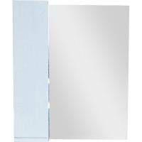 Зеркало со шкафом Bellezza Асти 70 L 4616311022011 Белое МДФ / ЛДСП, стекло