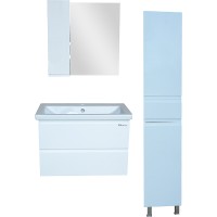 Зеркало со шкафом Bellezza Асти 70 L 4616311022011 Белое МДФ / ЛДСП, стекло