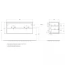 Тумба под раковину BelBagno Kraft 120 KRAFT-1200-2C-SO-2-CG подвесная Cemento Grigio МДФ / ЛДСП