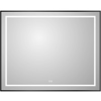 Зеркало BelBagno Kraft 100 SPC-KRAFT-1000-800-LED-TCH-WARM-NERO с подсветкой Черное с сенсорным выключателем и подогревом стекло