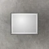 Зеркало BelBagno Kraft 100 SPC-KRAFT-1000-800-LED-TCH-WARM-NERO с подсветкой Черное с сенсорным выключателем и подогревом стекло