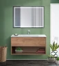 Зеркало BelBagno Kraft 100 SPC-KRAFT-1000-800-LED-TCH-WARM-NERO с подсветкой Черное с сенсорным выключателем и подогревом стекло