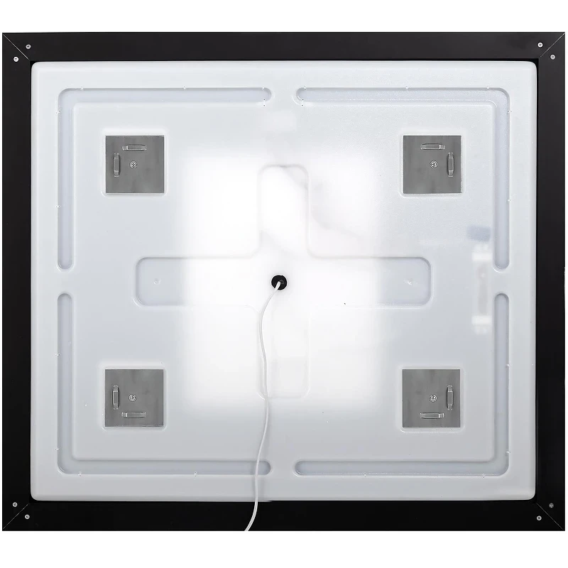 Зеркало BelBagno Kraft 100 SPC-KRAFT-1000-800-LED-TCH-WARM-NERO с подсветкой Черное с сенсорным выключателем и подогревом стекло