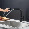 Смеситель для кухни Frap F6096-6 цвет Черный матовый