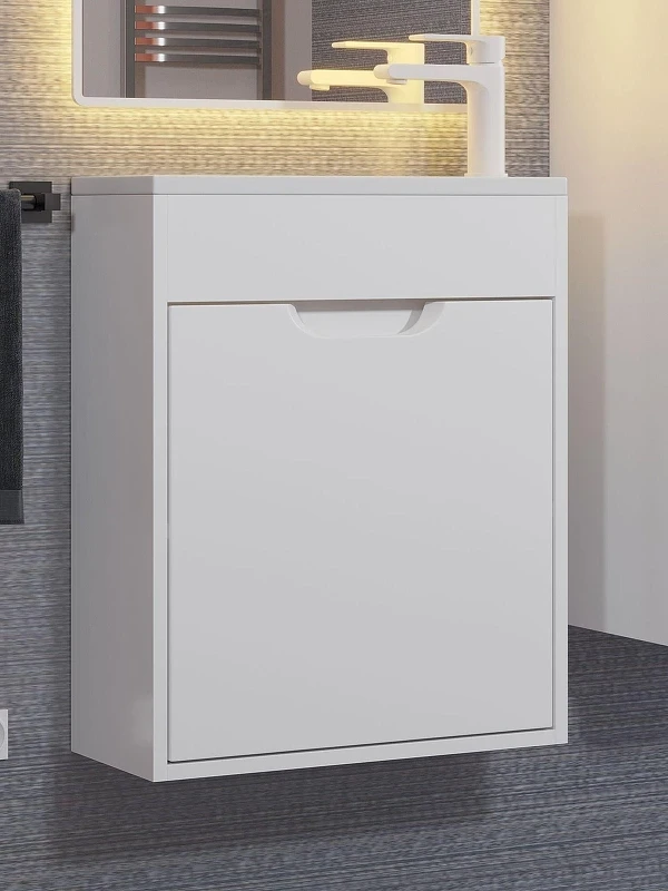 Тумба с раковиной Uperwood Modul 50 393020544 подвесная цвет Белый матовый