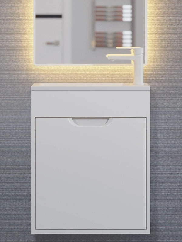Тумба с раковиной Uperwood Modul 50 393020544 подвесная цвет Белый матовый