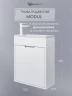 Тумба с раковиной Uperwood Modul 50 393020544 подвесная цвет Белый матовый