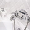Смеситель для ванны Ростовская Мануфактура Сантехники SL85-009E Хром цинк на стену