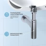 Сифон для раковины Wellsee Drainage System 182119000 цвет Хром