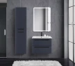 Тумба под раковину Cezares Eco-Cer 60 ECO-CER-600-2C-SO-GR-P подвесная Grafito без ручек МДФ / ЛДСП