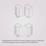 Душевая дверь AM.PM Sunny 120 W87G-120-1P-MT профиль Хром матовый стекло прозрачное