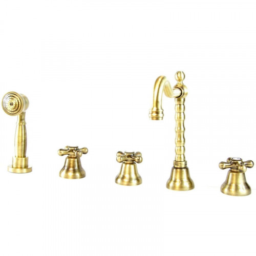 Смеситель на борт ванны Webert Armony AM730402065 Бронза