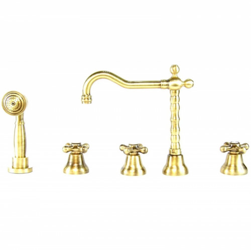 Смеситель на борт ванны Webert Armony AM730402065 Бронза