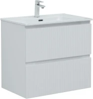 Тумба с раковиной Aquanet Джейн 70 332545 подвесная цвет Белый матовый