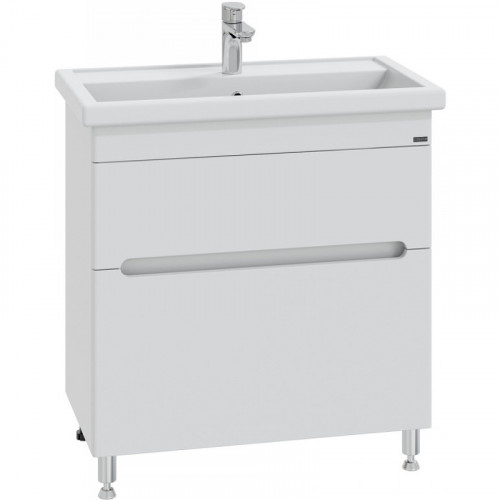Тумба под раковину СанТа Лондон 80 224007л Белая МДФ / ЛДСП