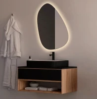 Зеркало Azario Лайт 80 LED-00002862 с подсветкой с бесконтактным выключателем