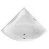 Акриловая ванна Excellent Glamour 150x150 WAEX.GLA15.SMART.CR цвет Белый с гидромассажем форсунки Хром