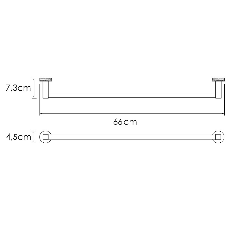 Полотенцедержатель WasserKRAFT Tauber K-64430 Никель