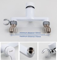 Гигиенический душ со смесителем Frap H41 F2041-8 Белый Хром латунь на стену
