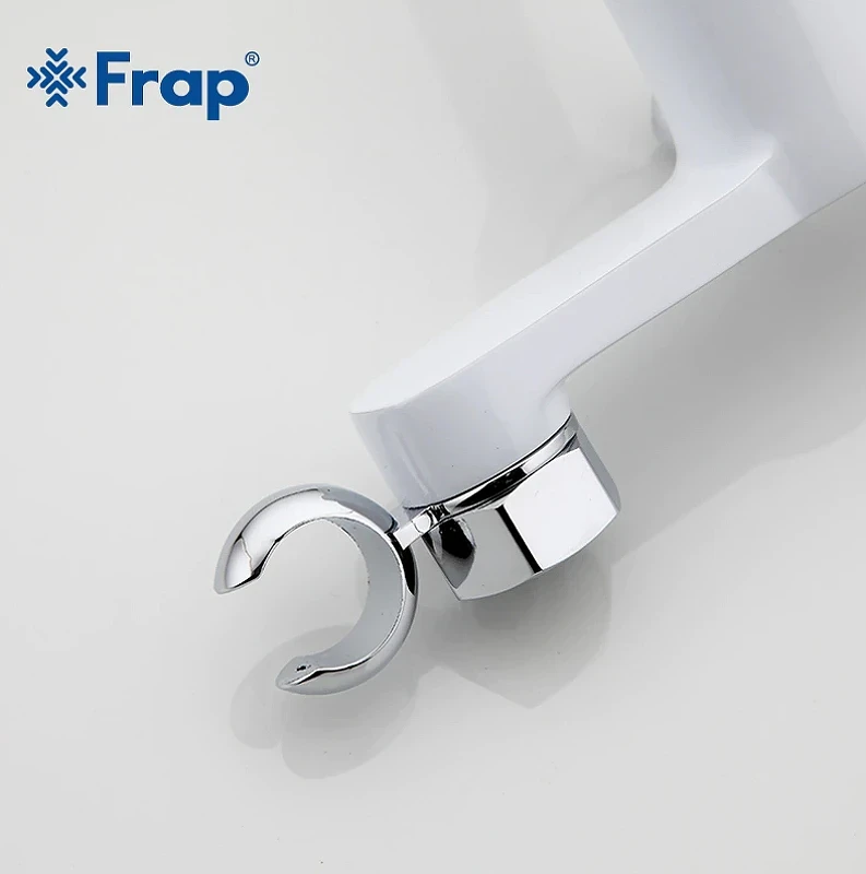 Гигиенический душ со смесителем Frap H41 F2041-8 Белый Хром латунь на стену