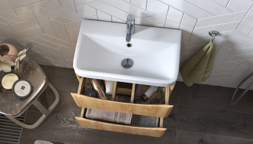 Тумба под раковину Velvex Clay 60 tp.CLA.9595.60.2Y подвесная Дуб верона