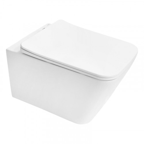 Унитаз Azario Indor Торнадо AZ-9004WT подвесной цвет Белый с сиденьем Микролифт