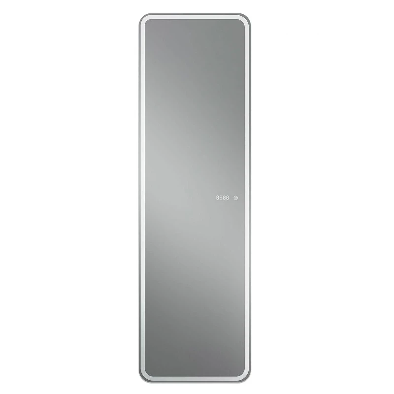 Зеркало Art&Max Terni 45 AM-Ter-450-1500-DS-F-T с подсветкой с сенсорным выключателем и часами