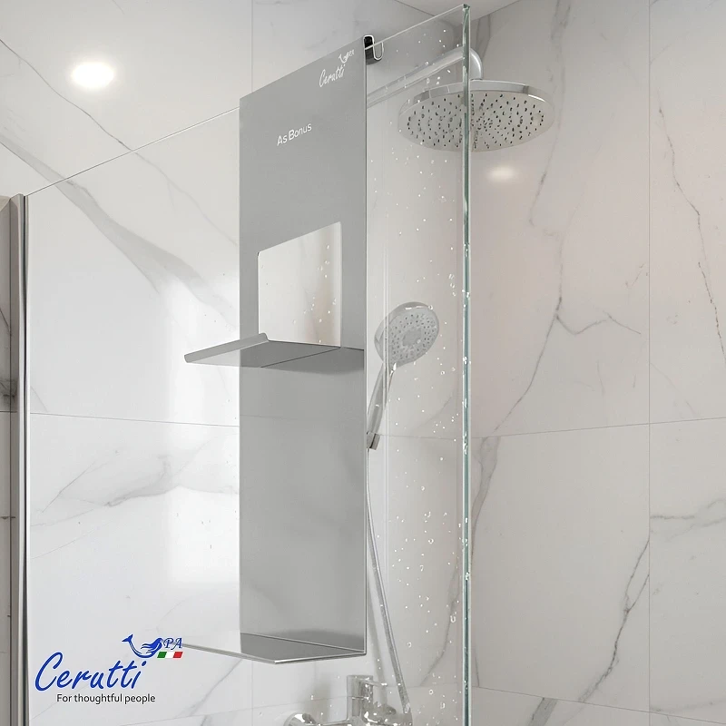 Металлическая полка Ceruttispa ALLESA 11485 цвет Хром