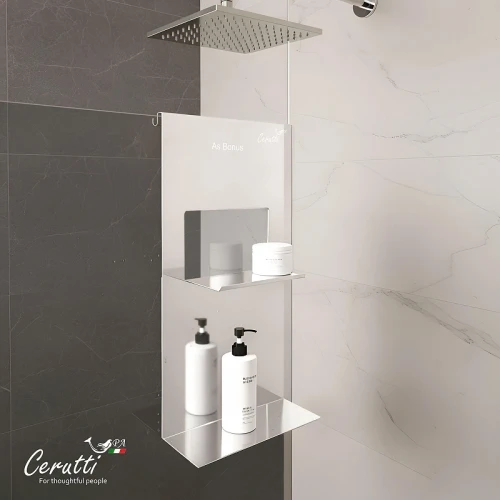 Металлическая полка Ceruttispa ALLESA 11485 цвет Хром