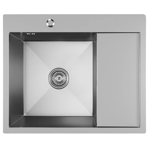 Кухонная мойка Mixline Pro 60 L 551875 цвет Сатин со смесителем Splenka S203.49.05 Сатин