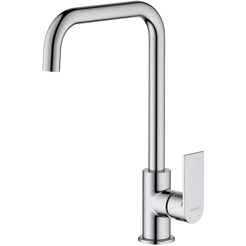 Смеситель для кухни Aquatek Лира AQ1480CR Хром латунь
