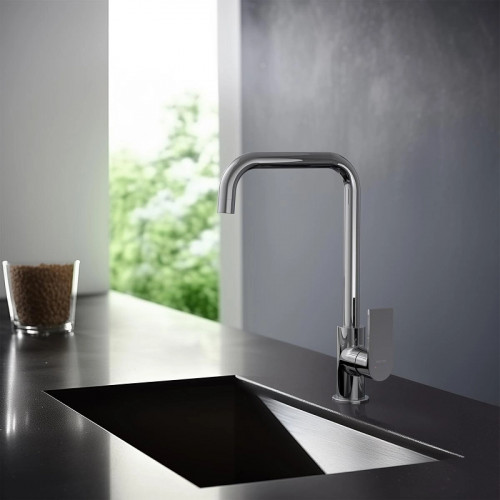 Смеситель для кухни Aquatek Лира AQ1480CR Хром латунь