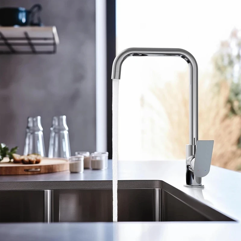 Смеситель для кухни Aquatek Лира AQ1480CR Хром латунь