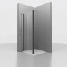 Душевая стенка RGW Z-050-2-B 120 352205212-14 профиль Черный стекло прозрачное